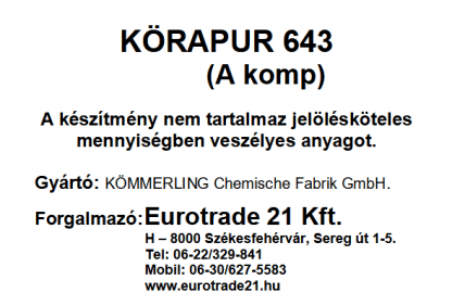 Panelragasztó - Körapur 643 / 40 kg keverési egység - Image 4