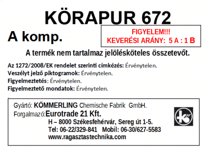 Panelragasztó - Körapur 672 / 12 kg keverési egység - Image 2
