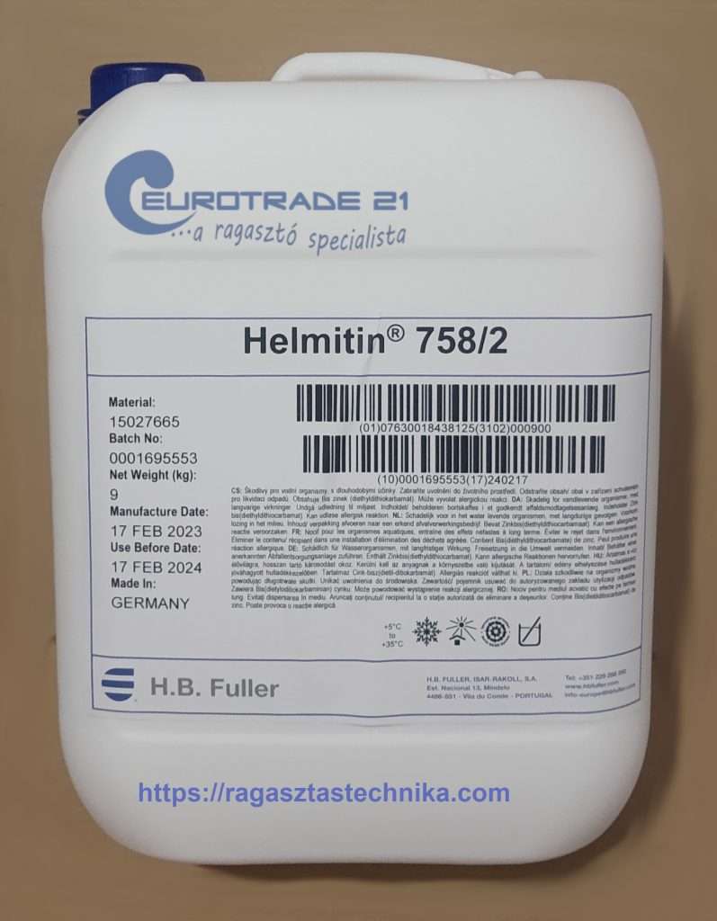 Vízbázisú ragasztó - Helmitin 758/2 / 9 kg
