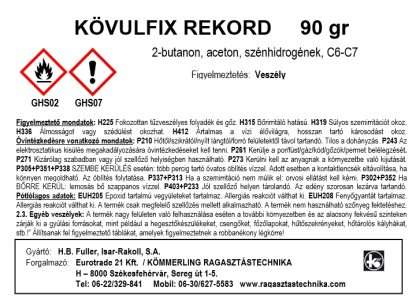 univerzális ragasztó - Kövulfix Rekord / 90 g - Image 2