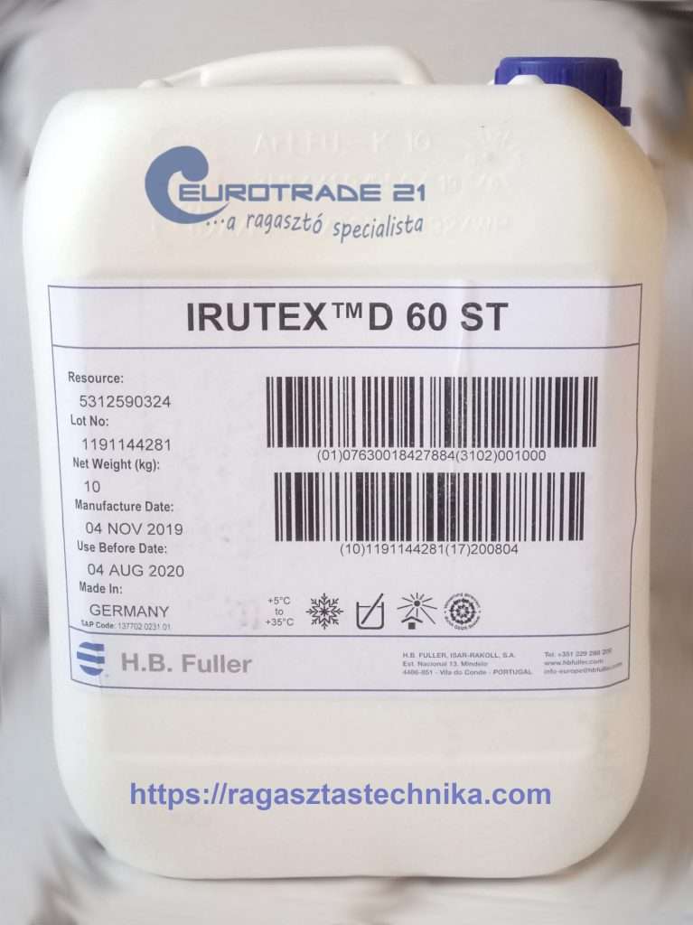 Vízbázisú ragasztó - Irutex D 60 ST / 10 kg
